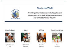 Tablet Screenshot of givetotheworld.org